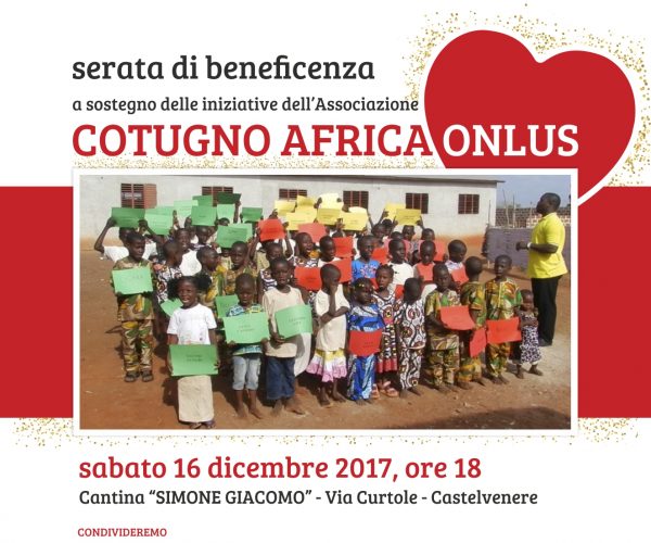 Sabato 16 dicembre – Serata di Beneficenza