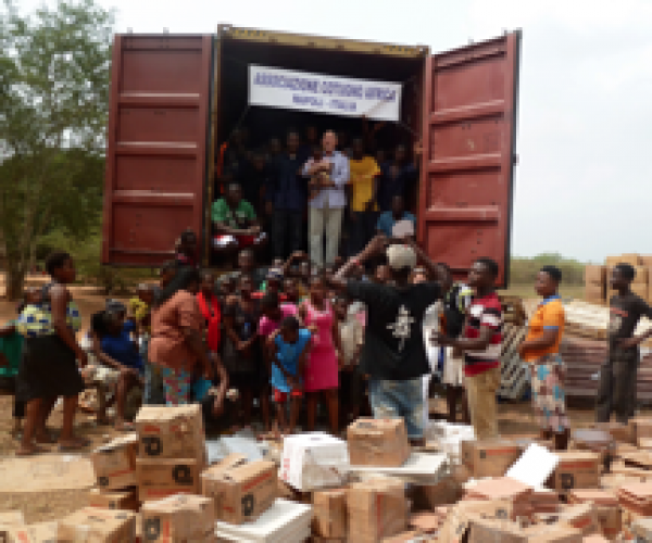 Partenza 2018 del container per il  porto di Cotonou in Benin